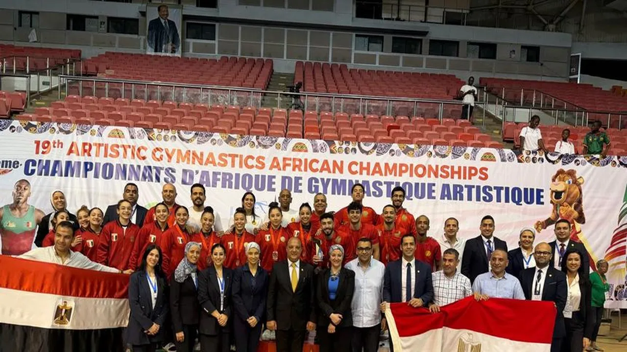 منتخب مصر يتوج ببطولة أفريقيا للجمباز وعمر العربي يحصد ذهبية الفردي